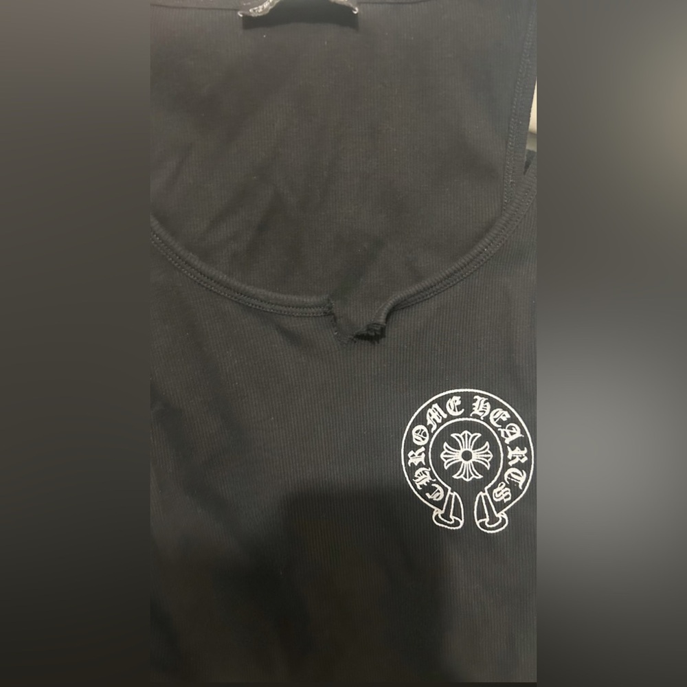 Fashion Nova Black Tank with White Logo